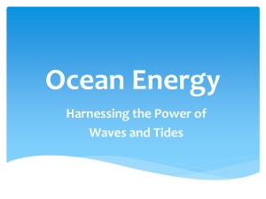 Ocean Energy Harnessing the Power of Waves and Tides