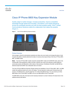 Cisco IP Phone 8800 Key Expansion Module