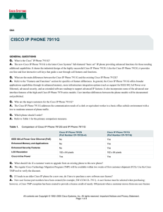 CISCO IP PHONE 7911G  Q. A.