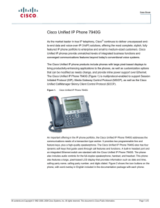 Cisco Unified IP Phone 7940G