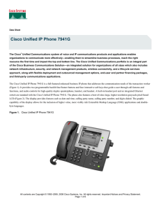 Cisco Unified IP Phone 7941G