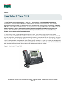 Cisco Unified IP Phone 7961G