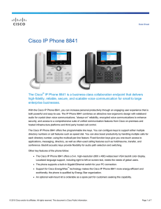 Cisco IP Phone 8841