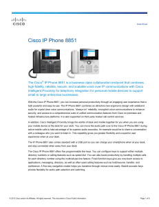 Cisco IP Phone 8851