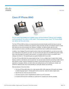 Cisco IP Phone 8845