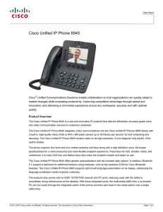 Cisco Unified IP Phone 8945