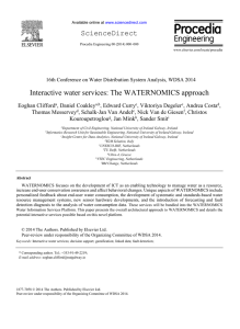 Interactive water services: The WATERNOMICS approach ScienceDirect