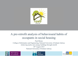 A pre-retrofit analysis of behavioural habits of occupants in social housing