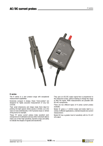 AC / dC  current  probes K series