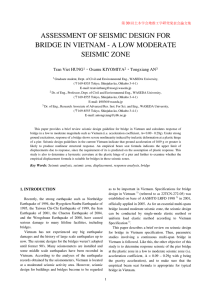 ASSESSMENT OF SEISMIC DESIGN FOR SEISMIC ZONE