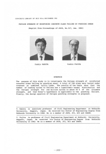 (Reprint from Proceedings of JSCE, No.3l7, Jan. 1982) Yoshio KAKUTA Yoshio FUJITA The
