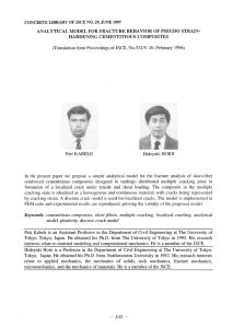 ANALYTICAL MODEL FOR FRACTURE BEHAVIOR OF PSEUDO STRAIN- HARDENING CEMENTITIOUS COMPOSITES