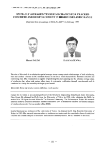 SPATIALLY AVERAGED TENSILE MECHANICS FOR CRACKED