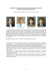 SIZE EFFECT ON SHEAR STRENGTH OF RC BEAMS USING HSC