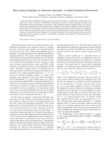 Shear Induced Rigidity in Athermal Materials: A Unified Statistical Framework