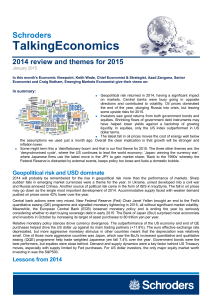 TalkingEconomics Schroders 2014 review and themes for 2015