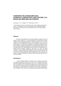 COKRIGING FIELD MEASURED SOIL HYDRAULIC CONDUCTIVITY AND TEXTURE  IN A