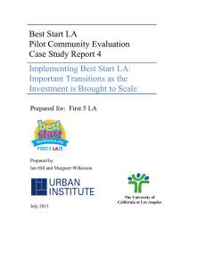 Best Start LA Pilot Community Evaluation Case Study Report 4