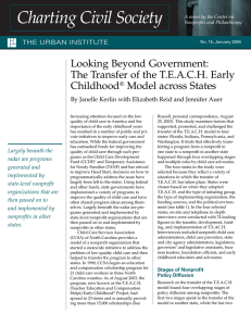 Looking Beyond Government: The Transfer of the T.E.A.C.H. Early Childhood Model across States