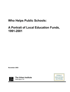 Who Helps Public Schools: A Portrait of Local Education Funds, 1991-2001