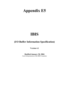 Appendix E5  IBIS (I/O Buffer Information Specification)