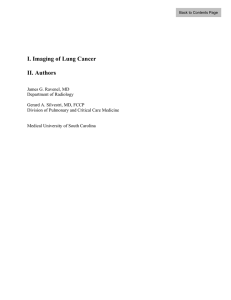 I. Imaging of Lung Cancer II. Authors