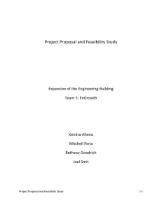 Project Proposal and Feasibility Study