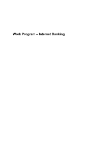 Work Program – Internet Banking