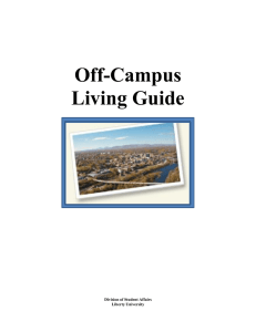 Off-Campus Living Guide  Division of Student Affairs