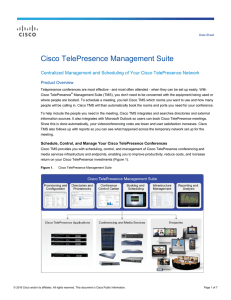 Cisco TelePresence Management Suite Product Overview