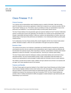 Cisco Finesse 11.0 Product Overview