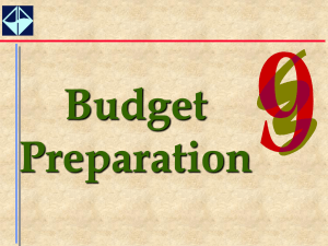 Budget Preparation