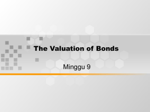 The Valuation of Bonds Minggu 9