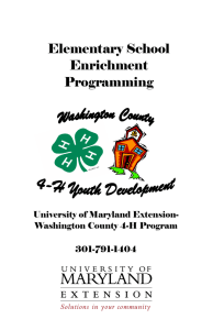 Elementary School Enrichment Programming