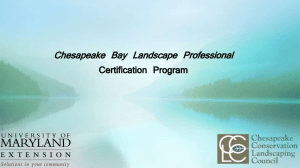 Chesapeake Bay Landscape Professional Certification Program