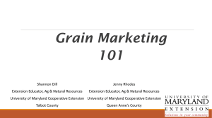 Grain Marketing 101
