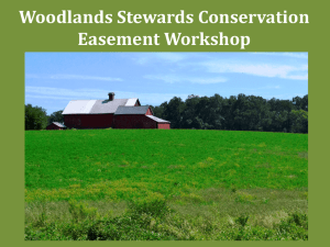 Woodlands Stewards Conservation Easement Workshop