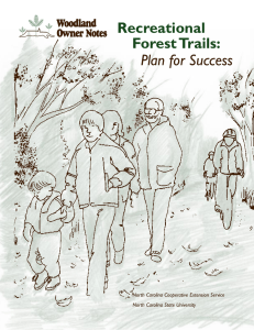 Plan for Success Recreational Forest Trails: North Carolina Cooperative Extension Service