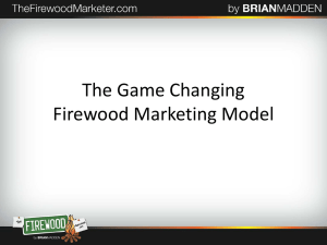 The Game Changing Firewood Marketing Model