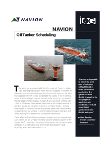 T NAVION Oil Tanker  Scheduling