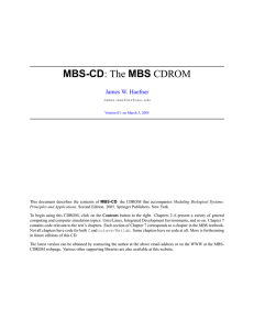 MBS-CD MBS : The CDROM