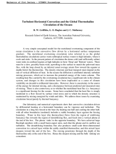 Turbulent Horizontal Convection and the Global Thermohaline Circulation of the Oceans