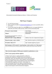 PhD Project Template