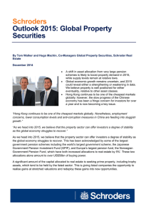 Schroders Outlook 2015: Global Property Securities