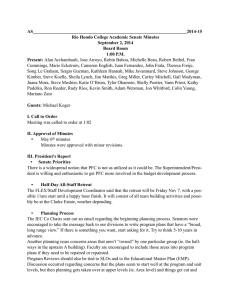 AS____________________________________________________________________2014-15 Rio Hondo College Academic Senate Minutes