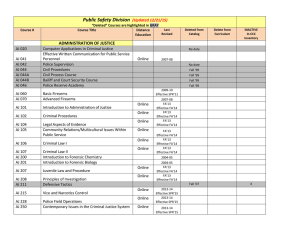 Public Safety Division  ADMINISTRATION OF JUSTICE