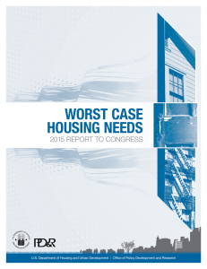 WORST CASE HOUSING NEEDS 2015 REPORT TO CONGRESS