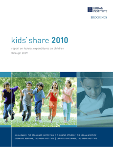 2010 report on federal expenditures on children through 2009