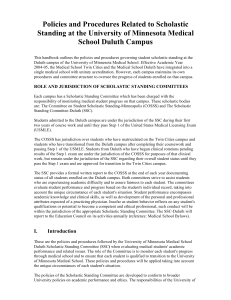 Policies and Procedures Related to Scholastic School Duluth Campus