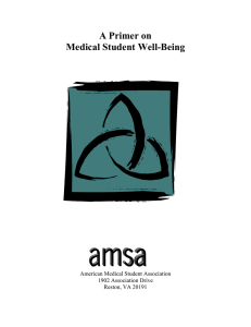 A Primer on Medical Student Well-Being  American Medical Student Association